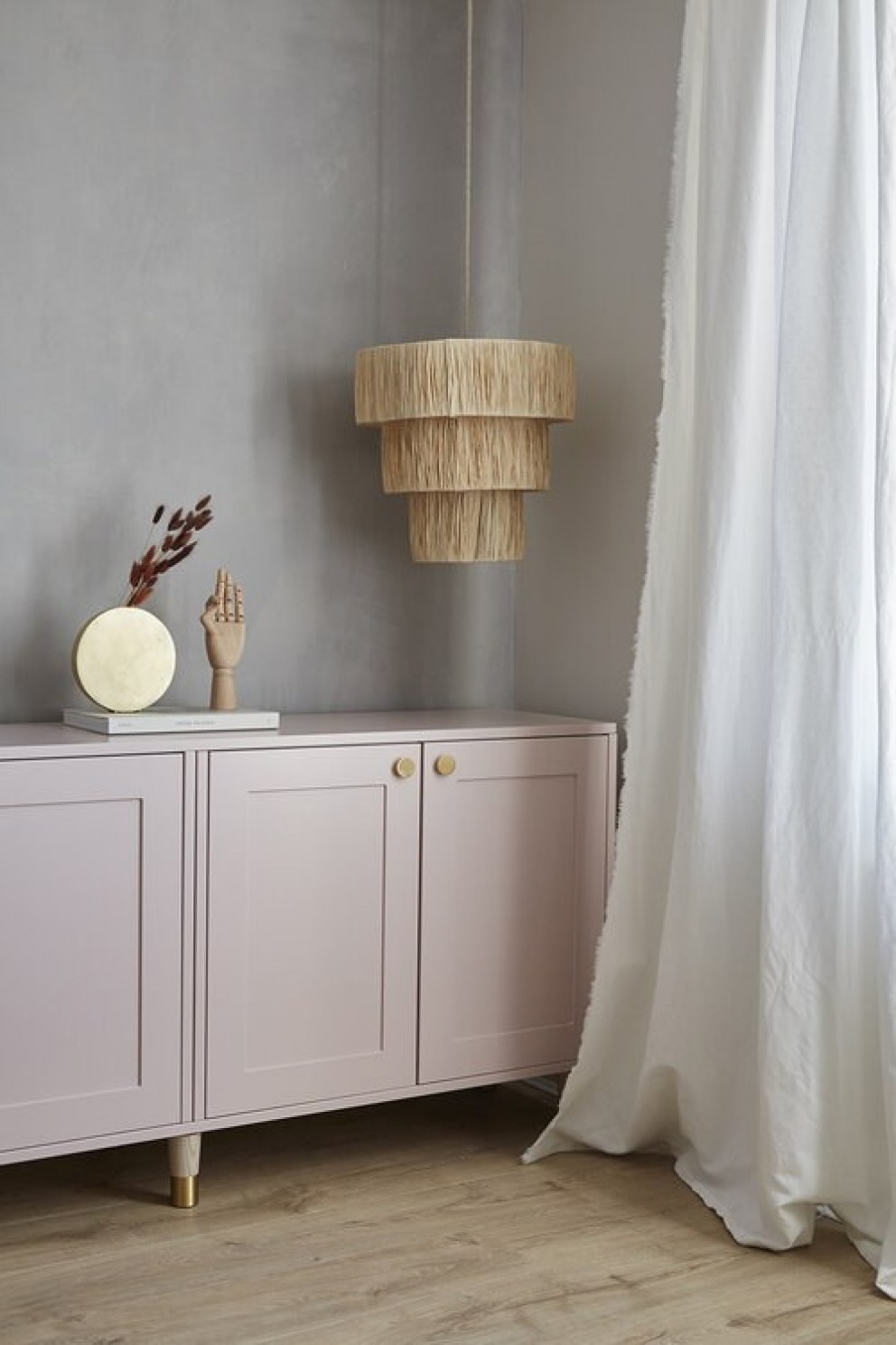 Carshalton | Soft pink sideboard | Interior Designers